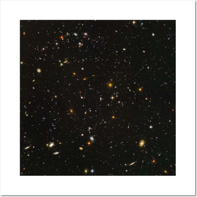 Hubble Space Telescope Field of Galaxies Wall Art by pdpress